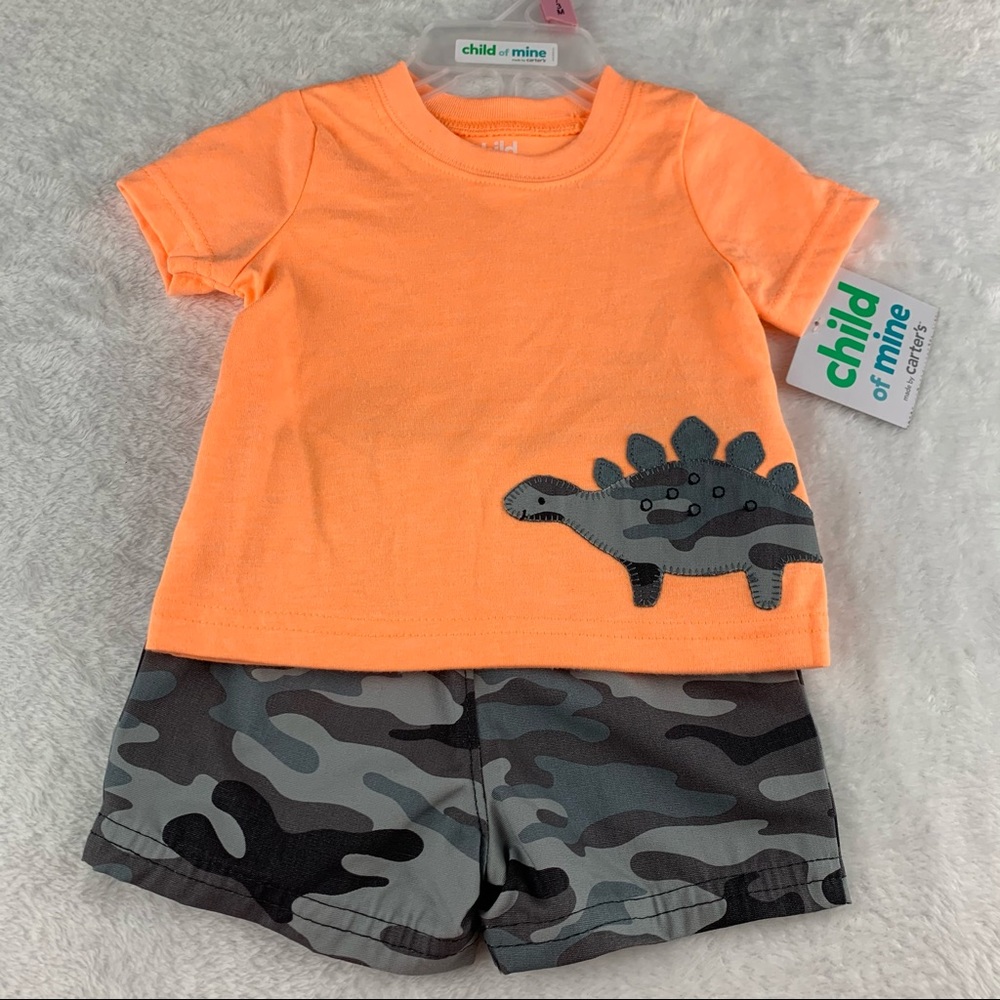 Child of Mine by Carter’s Dinosaur Camo Outfit